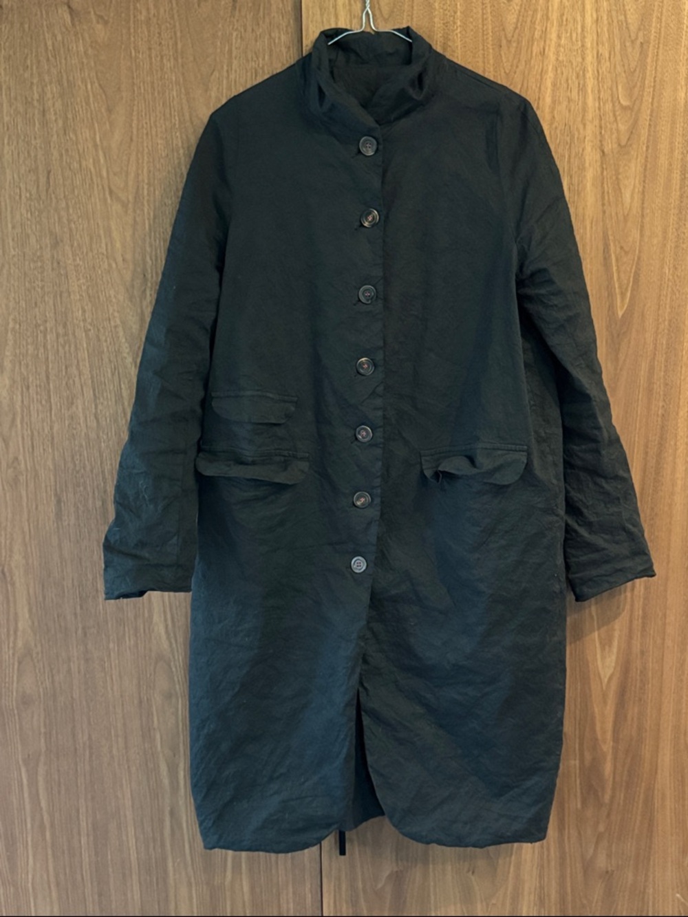 Hannoh Wessel - Black Button Front Women's Coat